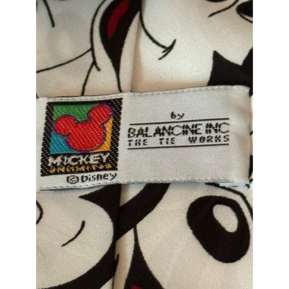 Disney Mickey Mouse Black & White Tie by Balancine Inc (58 x 3.75 in) - Picture 3 of 4
